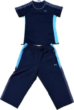 ★かわいい配色★PUMAレディース 半袖スポーツウェア セットアップ