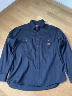 Dickies ブラック ボタンアップシャツ XL