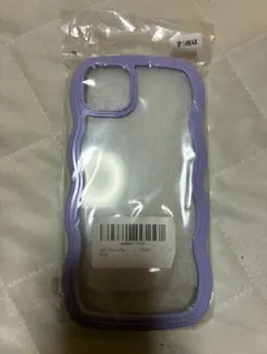 かわいいカーリーウェーブ iPhone14MAX 用ケース iPhone 紫