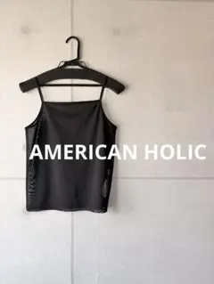 2115.【アメリカンホリック】美品 シアー素材 キャミソール メッシュのサムネイル