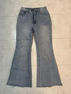 GRL ブーツカットデニム XS ライトブルー