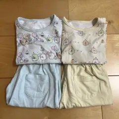 ユニクロ　すみっコぐらし　パジャマ　2点セット　90