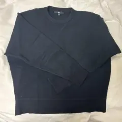 UNIQLO：C ブラック クルーネック セーター Lサイズ