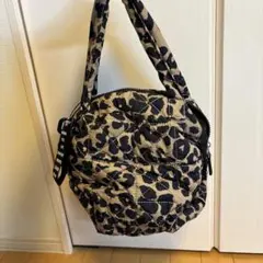 美品！ベイフロー⭐︎レオパード柄ナイロンショルダーバッグ3wayキルトトート