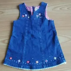 美品　ミキハウス ジャンパースカート 90