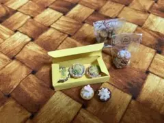 ミニチュアスイーツ ボックス入りタルトと焼き菓子のおやつセット