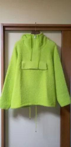 AURALEE ALPACA WOOL LENO CLOTH P/O PARKA