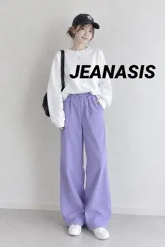 JEANASIS ジーナシス パープル フレアパンツ レディース