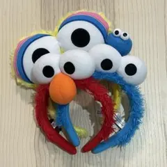 ユニバ　カチューシャ　エルモ　クッキーモンスター　ビッグバード