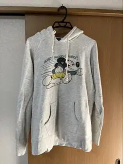 BEAMS ミッキーマウス パーカー グレー