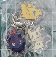 韓国　ポケモンタウン　アクリル　キーホルダー　キーリング　ポップアップ　7