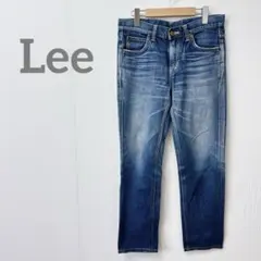 【Lee リー】ストレートデニム ジーンズ インディゴブルー 小さめ Sのサムネイル