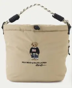 ポロベア ラルフローレン 2way ベア刺繍 トートバッグ ベージュ - メルカリ