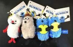 パペットスンスン　ぬいぐるみマスコット　フルーツver. 全4種セット　タグ付き