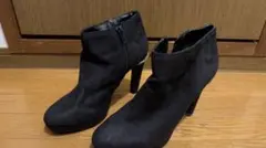 RANDA ビジューヒール ショートブーツ