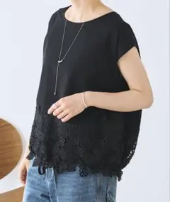 BEARDSLEY裾レースフレンチカットソーのサムネイル