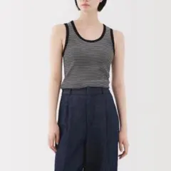 無印良品❣️ ストレッチリブ編みタンクトップ