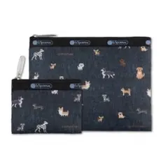 【新品未開封】BAILA バイラ 愛嬌たっぷりワンコ柄ポーチセット