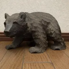 小畠雪峰 木彫り 親子熊 - メルカリ