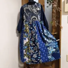 ハンドメイドワンピース・龍神・再出品