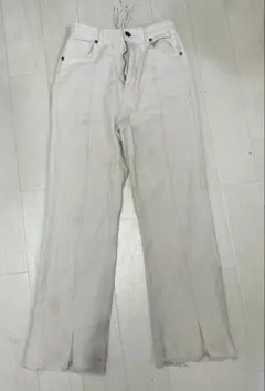 GORGE バックレースアップ デニムパンツ アイボリーのサムネイル