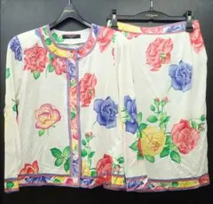 LEONARD FASHION 花柄 セットアップ スカート カーディガン - メルカリ
