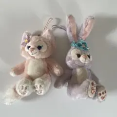 東京ディズニーシー限定 リーナベル、ステラルー お座りぬいぐるみストラップセット