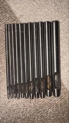 レザー・革ベルト穴あけ工具 10本セット