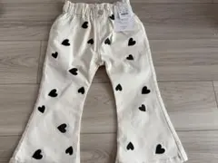 ハート柄フレアパンツ