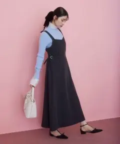 ウエストベルトジャンパースカート