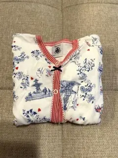 【美品】プチバトー　ロンパース　女の子　長袖