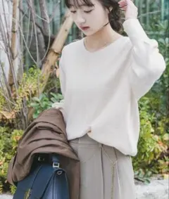 ITEMS URBANRESEARCH『洗濯可』Vネックニット