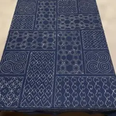 本藍染刺し子　クロス