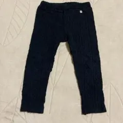 【美品】petit mainキッズ女の子100cm スパッツ　タイツ ブラック