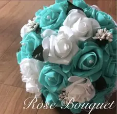 ブーケ 薔薇のラウンドブーケ 結婚式 ウェディングブーケ 材料 ウエディング