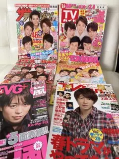 嵐TV雑誌セット 、TVガイド ザテレビジョン他合計10冊