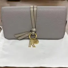 未使用品 箱付き Chloe クロエ 三つ折り財布 レザー ロゴグラム ブルー