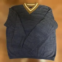 45rpmネイビー Vネック セーター