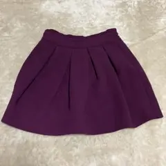 【美品】【マジェスティックレゴン】パープル プリーツスカート キュロット