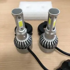 最安　ヘッドライトバルブ　H4 LED 　6000k 2個1台分バイクにものサムネイル