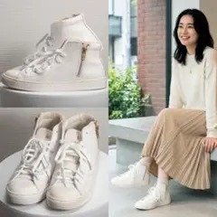 CONVERSE オールスター クップ レザー Z MID ホワイト 23cm