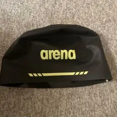 arena スイムキャップ 黒/黄