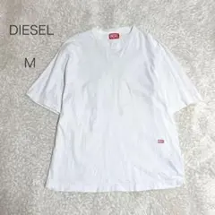【ディーゼル】DIESEL 半袖Tシャツ ホワイト バックプリント メンズ M