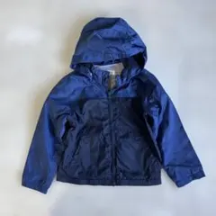 H&M キッズ　ネイビー 薄手　フード付きパーカー 110cm