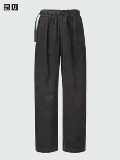 UNIQLO U コーデュロイタックワイドパンツ ダークグレー M 完売