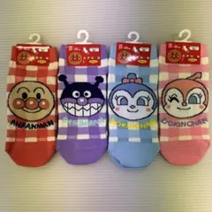アンパンマン レディースソックス 4足セット 23-25cm