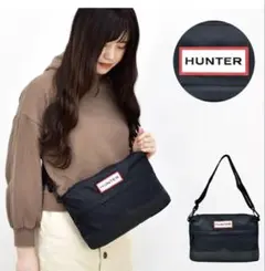 HUNTER ハンター ブラック サコッシュ 黒 カバン