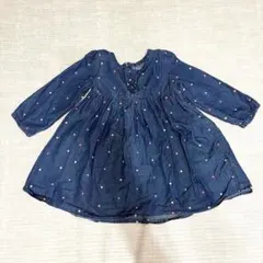 babyGap デニムドット柄ワンピース 2歳用
