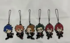 ツイステ　ラバーチャーム　ハーツラビュル　6つセット　ガチャガチャ