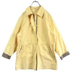【DAKS GOLF】フロント ジップジャケット チェック イエロー ゴルフ Mのサムネイル